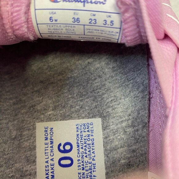 Champion Rally Slip -On Sneakers Canvas Shoes Women Size 6 Pink New (CPS10165W) - Picture 16 of 16